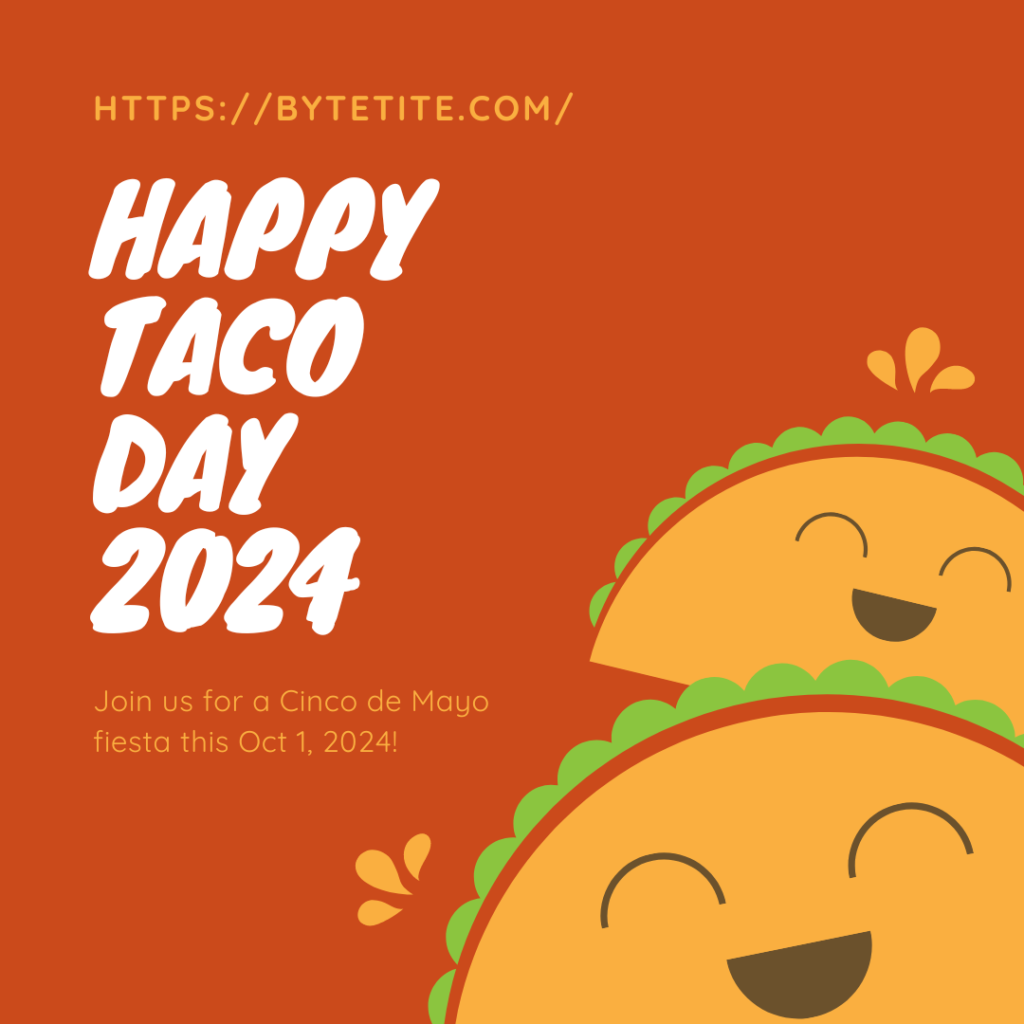 national taco day